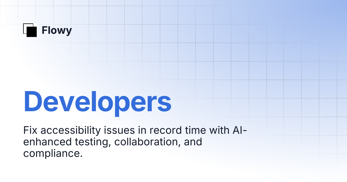 Developers | Flowy